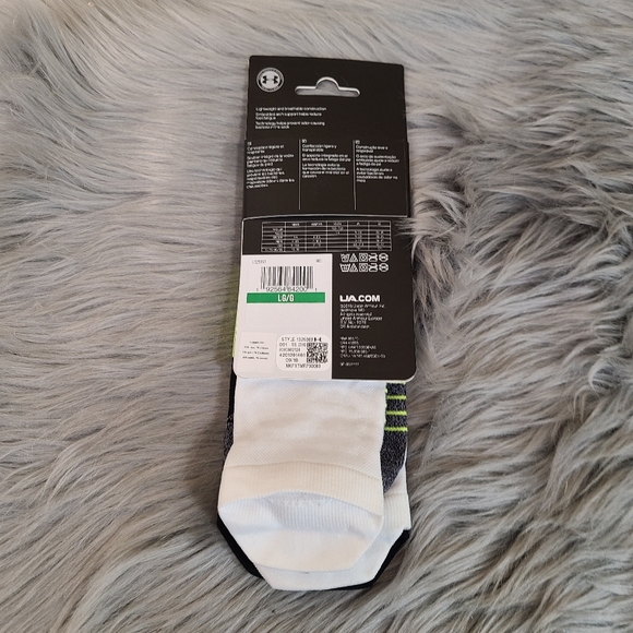 Under Armour Run No Show Tab Socks 2 Pair Running - Picture 5 of 6